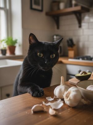 Garlic and cats