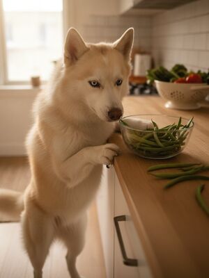 Green beans and dogs